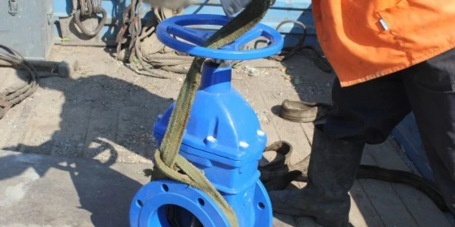 Замена аварийной запорной арматуры D200 и пожарного гидранта по улице Солнечный бульвар, 11